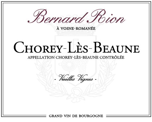 Vin rouge Pinot Noir d'appellation CHOREY LES BEAUNE