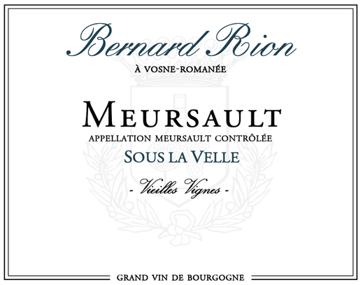 Vin blanc d'appellation Meursault Sous La Velle