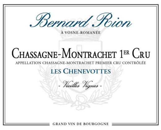 vin Blanc Chardonnay d'appellation Premier Cru Climat Les Chenevottes