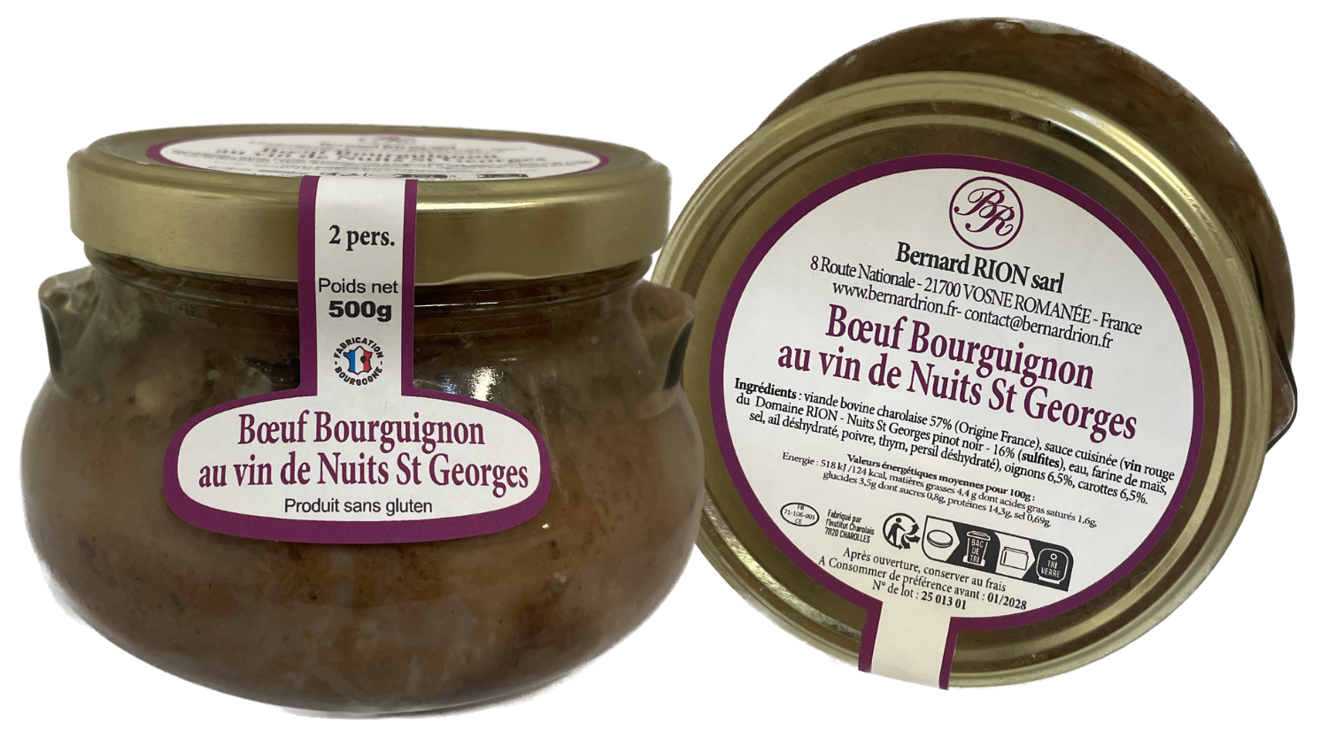 Boeuf Bourguignon aux Vin de Nuits-Saint-Georges